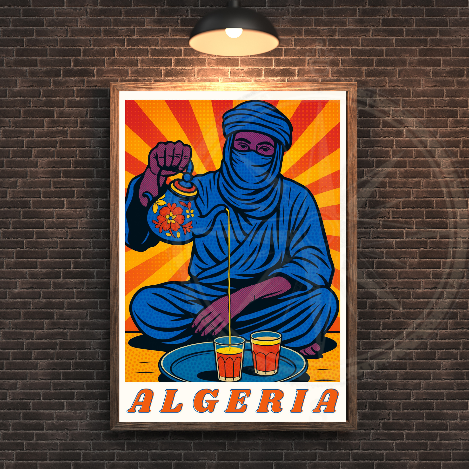 Affiche Algérie | impression Sahara | Culture algérienne | Touaregs