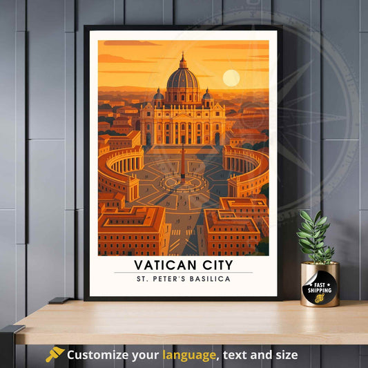 Affiche Vatican | Poster Vatican | Basilique Saint-Pierre