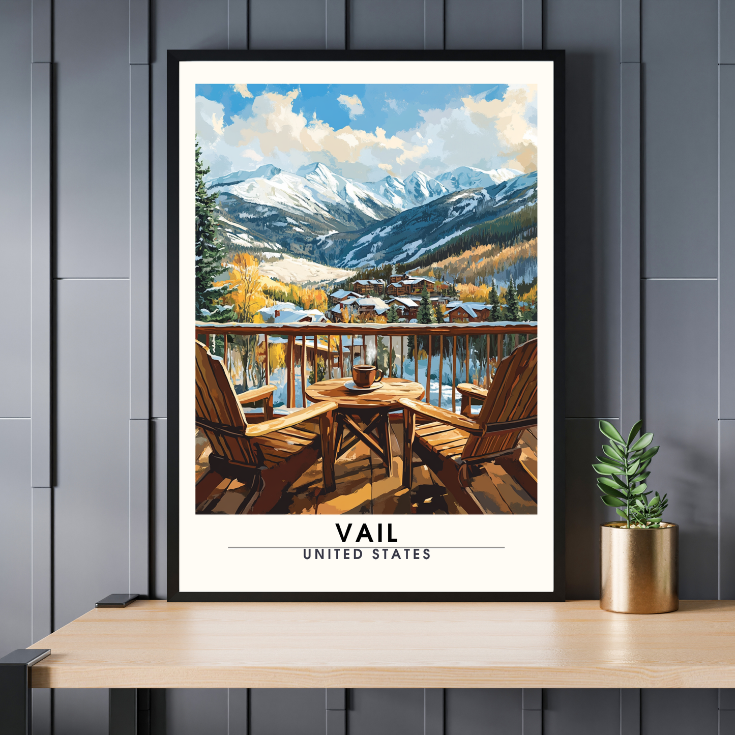 Affiche de voyage Vail