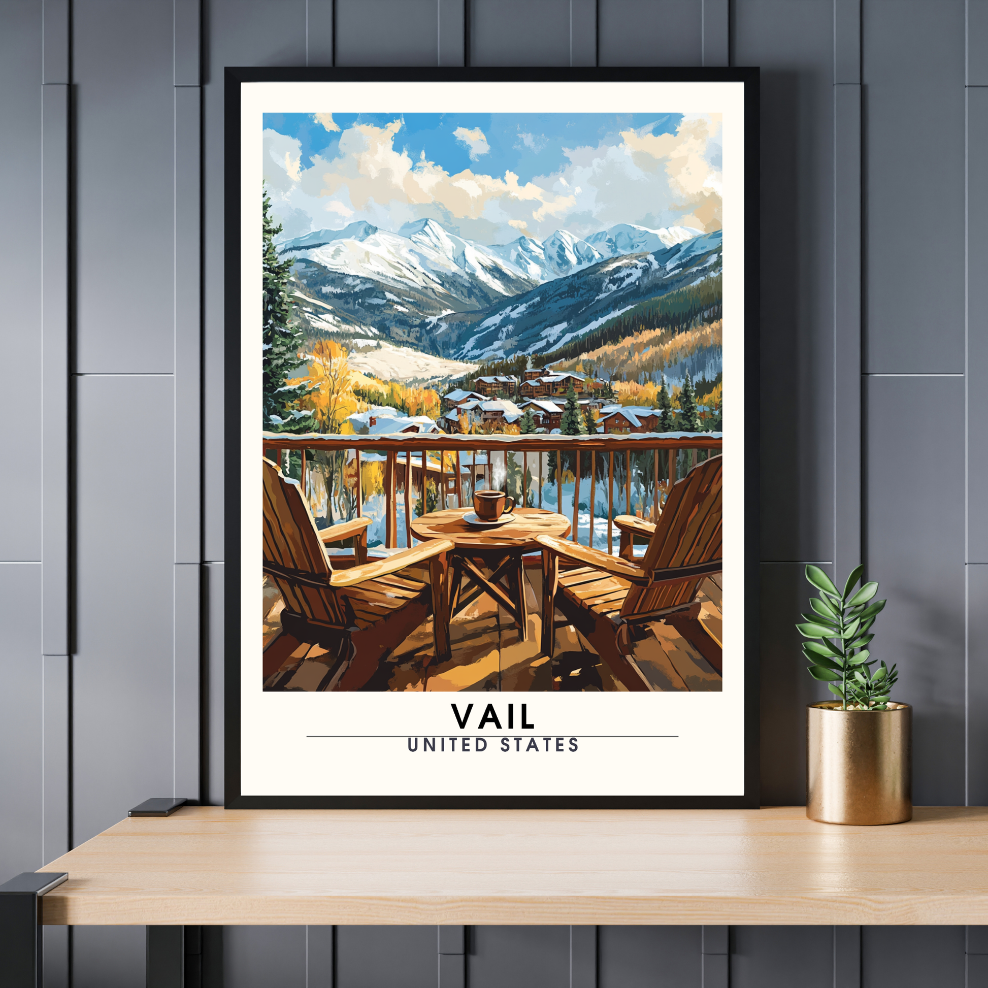 Affiche de voyage Vail
