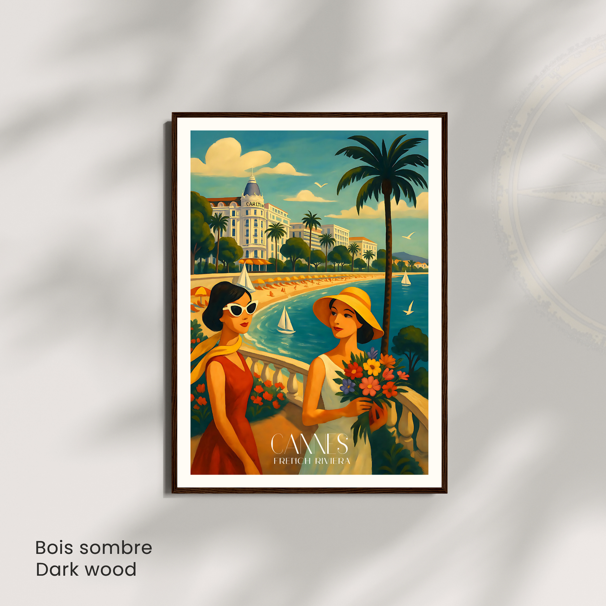 Affiche Cannes | Poster mural French Riviera | Affiche France
