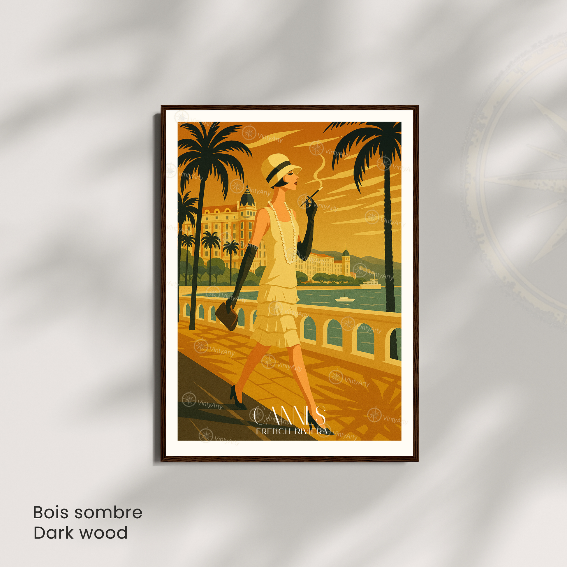 Affiche Cannes | Impression murale French Riviera | Affiche France