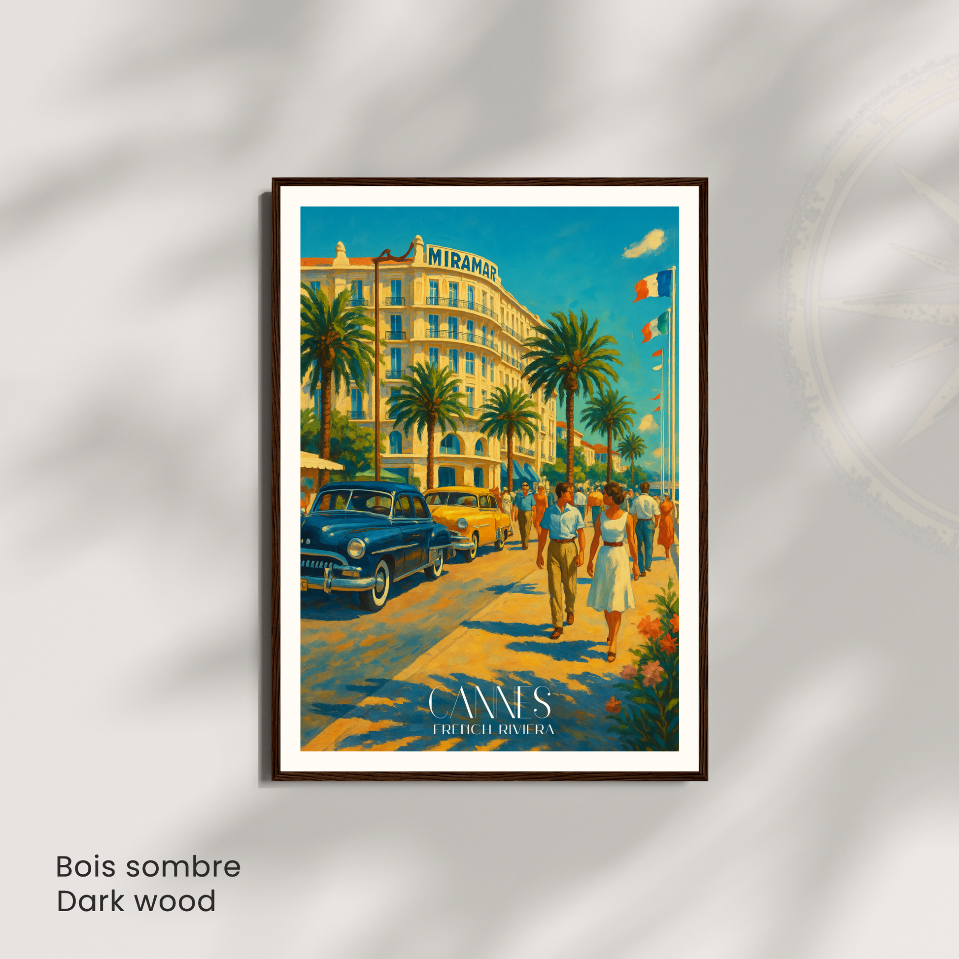 Affiche Cannes | Poster déco French Riviera | Affiche France