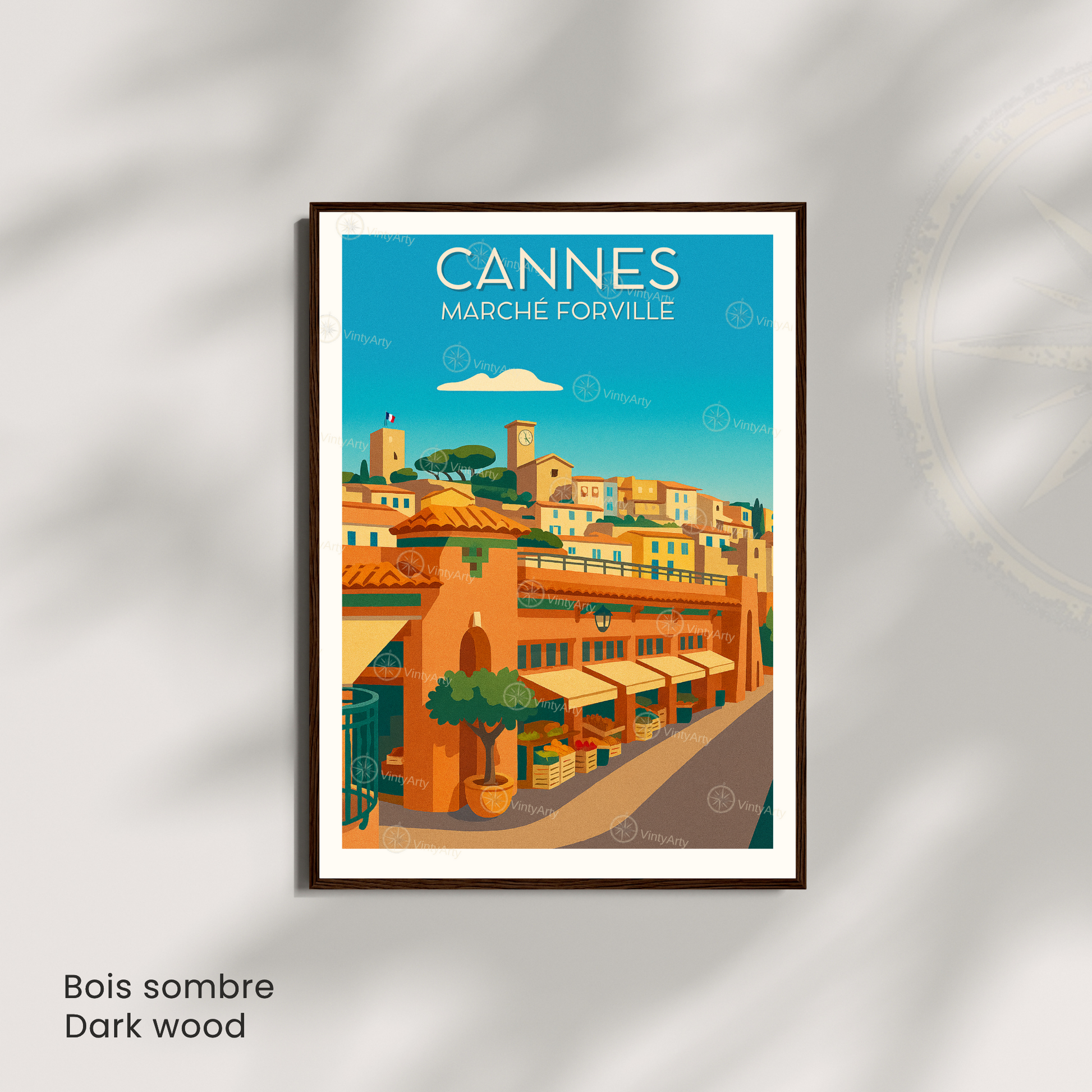 Affiche Cannes | Impression Marché Forville | Affiche France