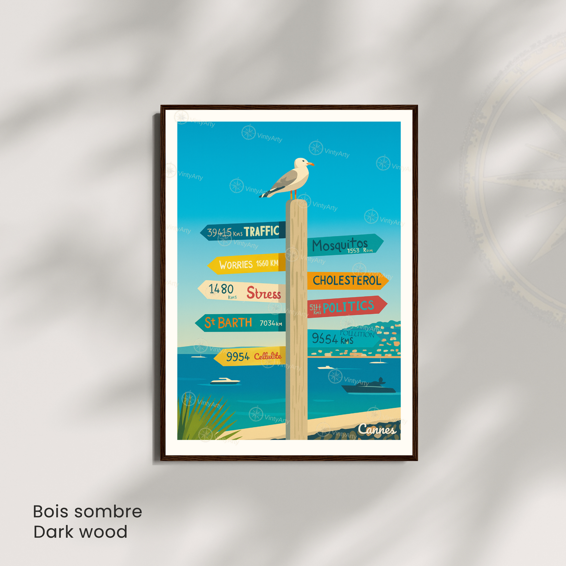 Affiche Cannes | Impression déco Côte d’Azur | Affiche France