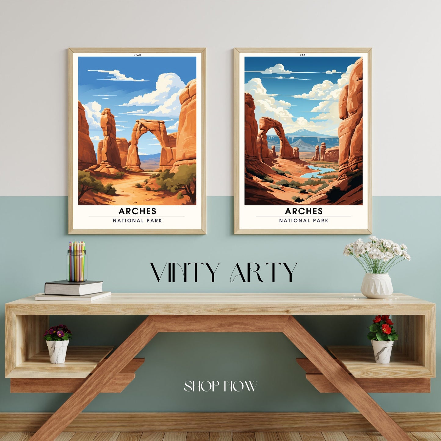 Arches National park impression | US National parks impression | National parks poster