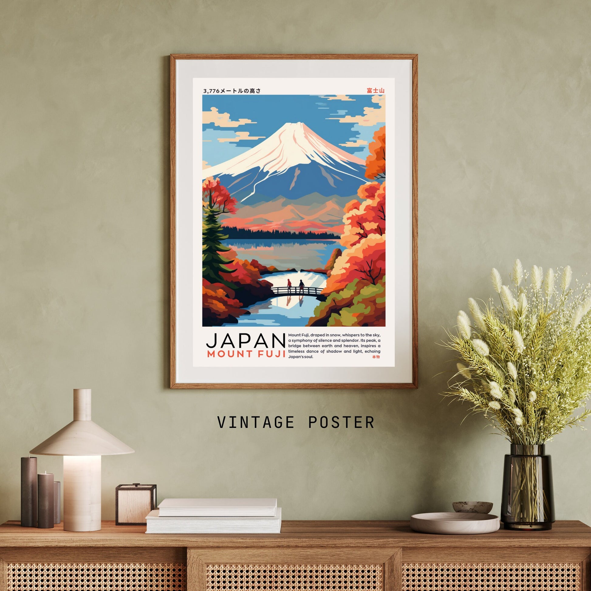 Affiche Mont Fuji | Affiche Japon | impression Japon | Impression Mont Fuji, Japon