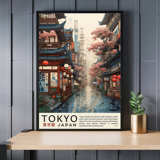 Impression Tokyo | Affiche vintage Tokyo | Affihe ukiyo-e | Affiche Japon