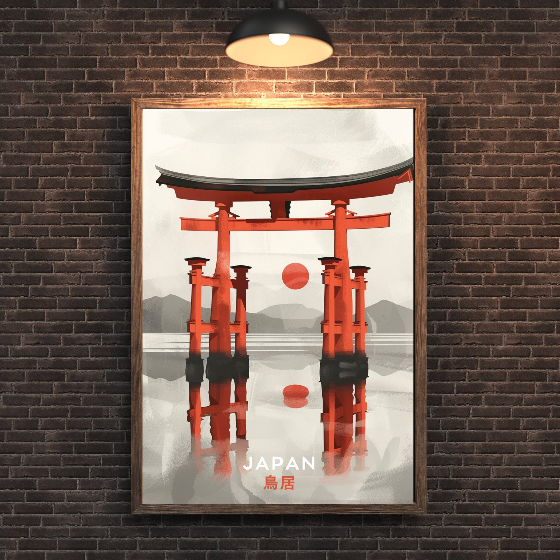 Impression Japon | Affiche Japon | Affiche porte de Torii | Impression Torii, Japon
