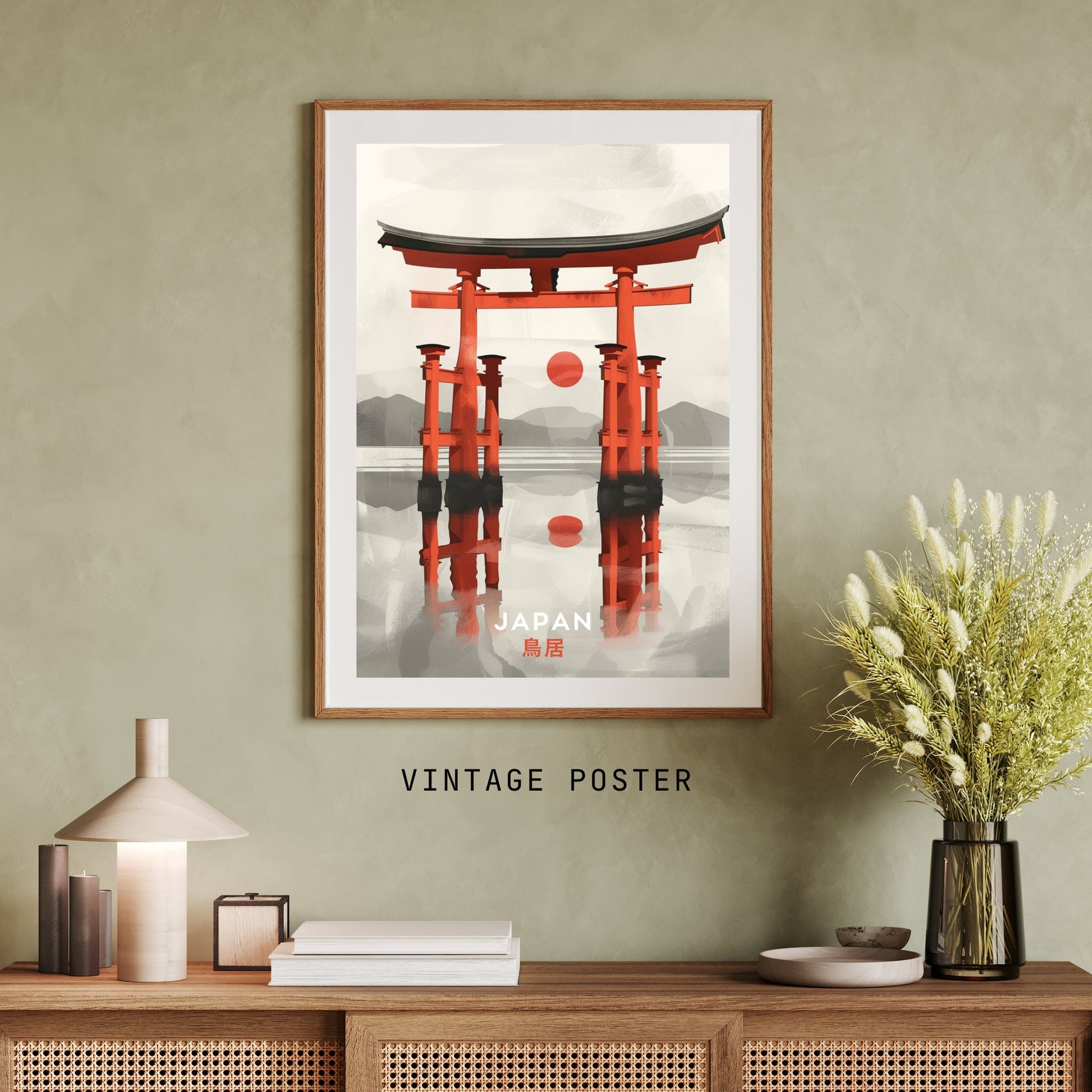Impression Japon | Affiche Japon | Affiche porte de Torii | Impression Torii, Japon