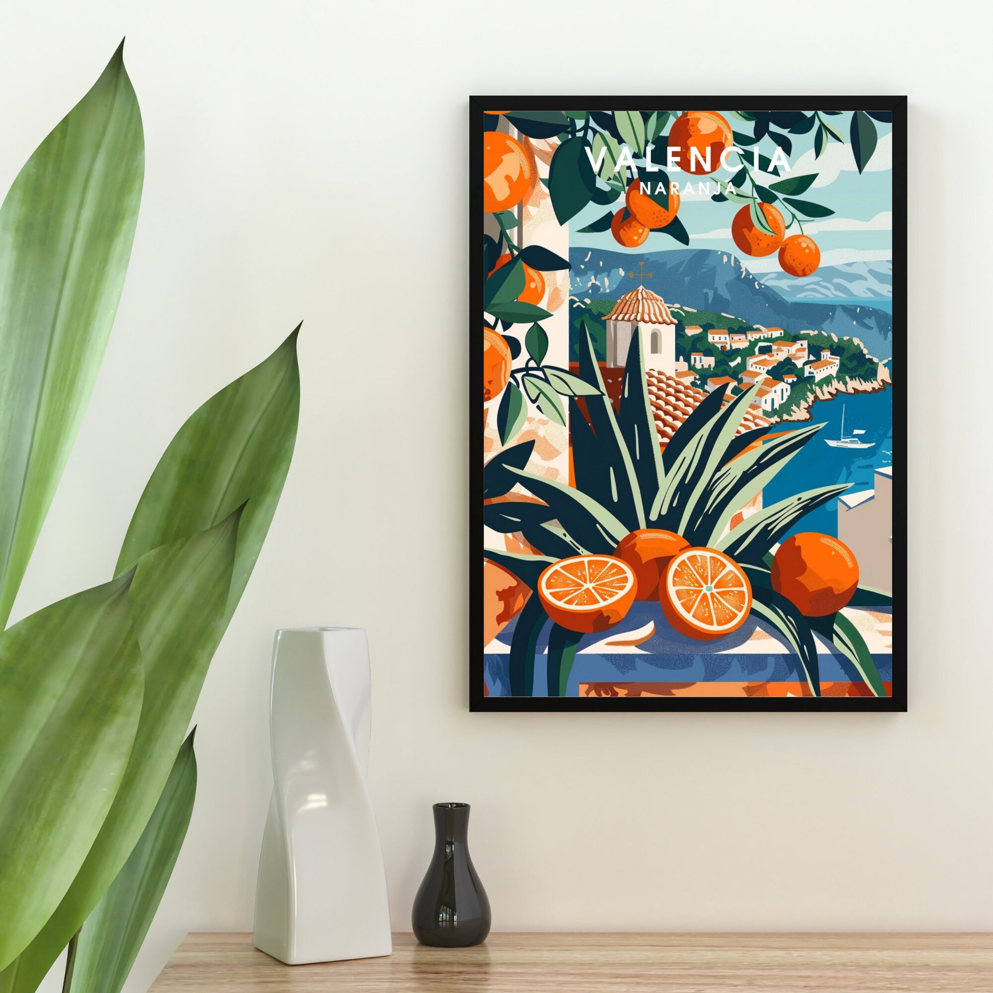 Poster Kitchen | Orange Poster | Valencia Poster | Travel Souvenir | Gift Idea |Spain Travel Print
