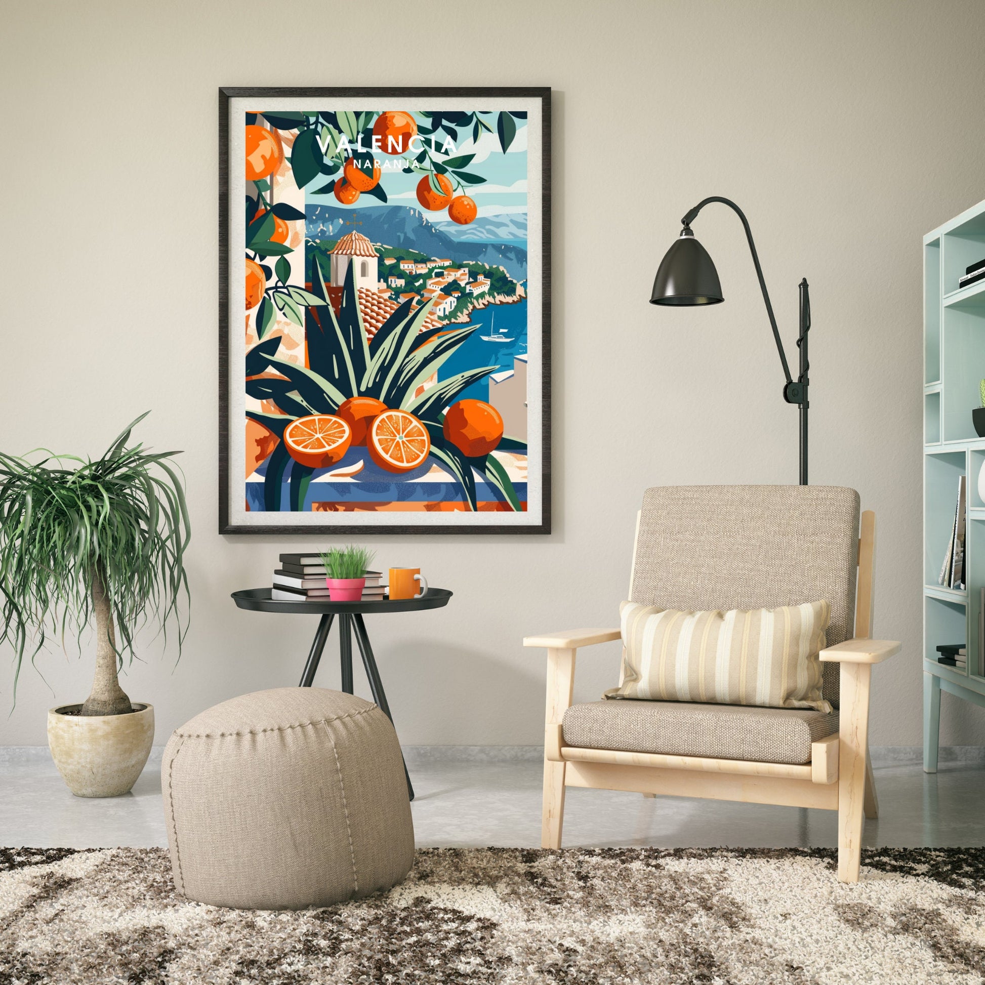 Poster Kitchen | Orange Poster | Valencia Poster | Travel Souvenir | Gift Idea |Spain Travel Print