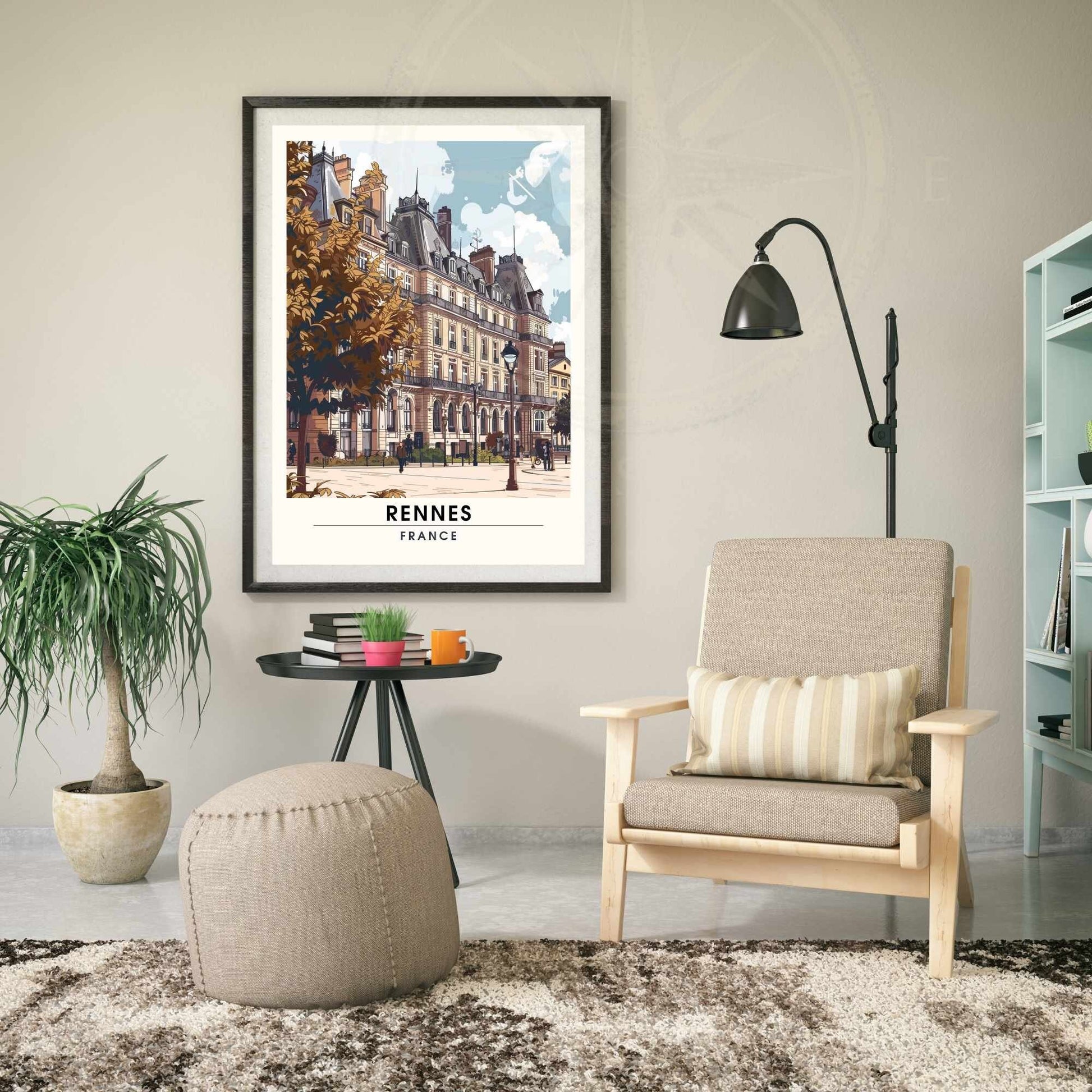 Impression Rennes | Affiche de Voyage Rennes | Impression de Voyage Renne, Franc - Parlement de Bretagne