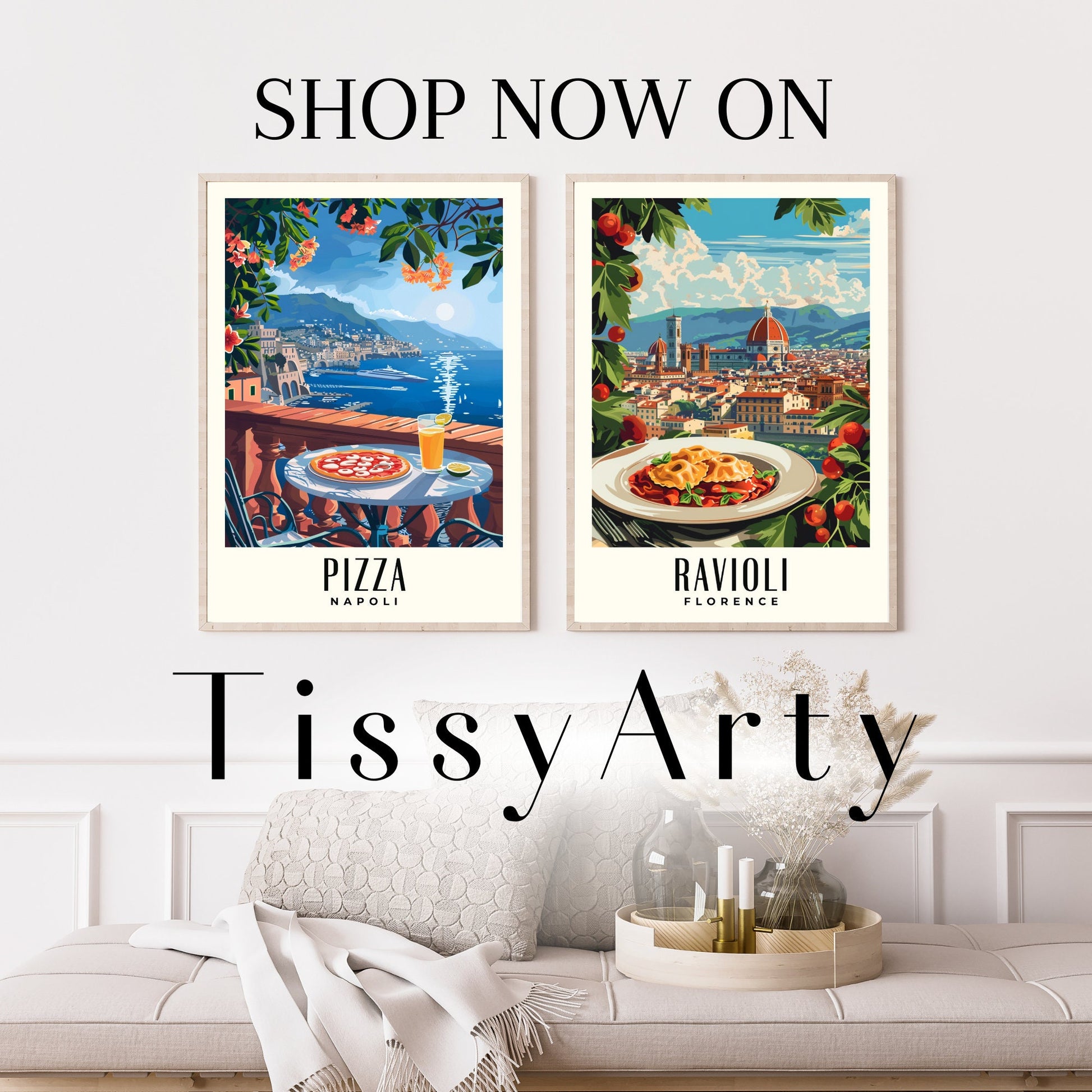 Kitchen poster | Napoli poster | Pizza print | Travel souvenir | Gift idea | Italy travel print