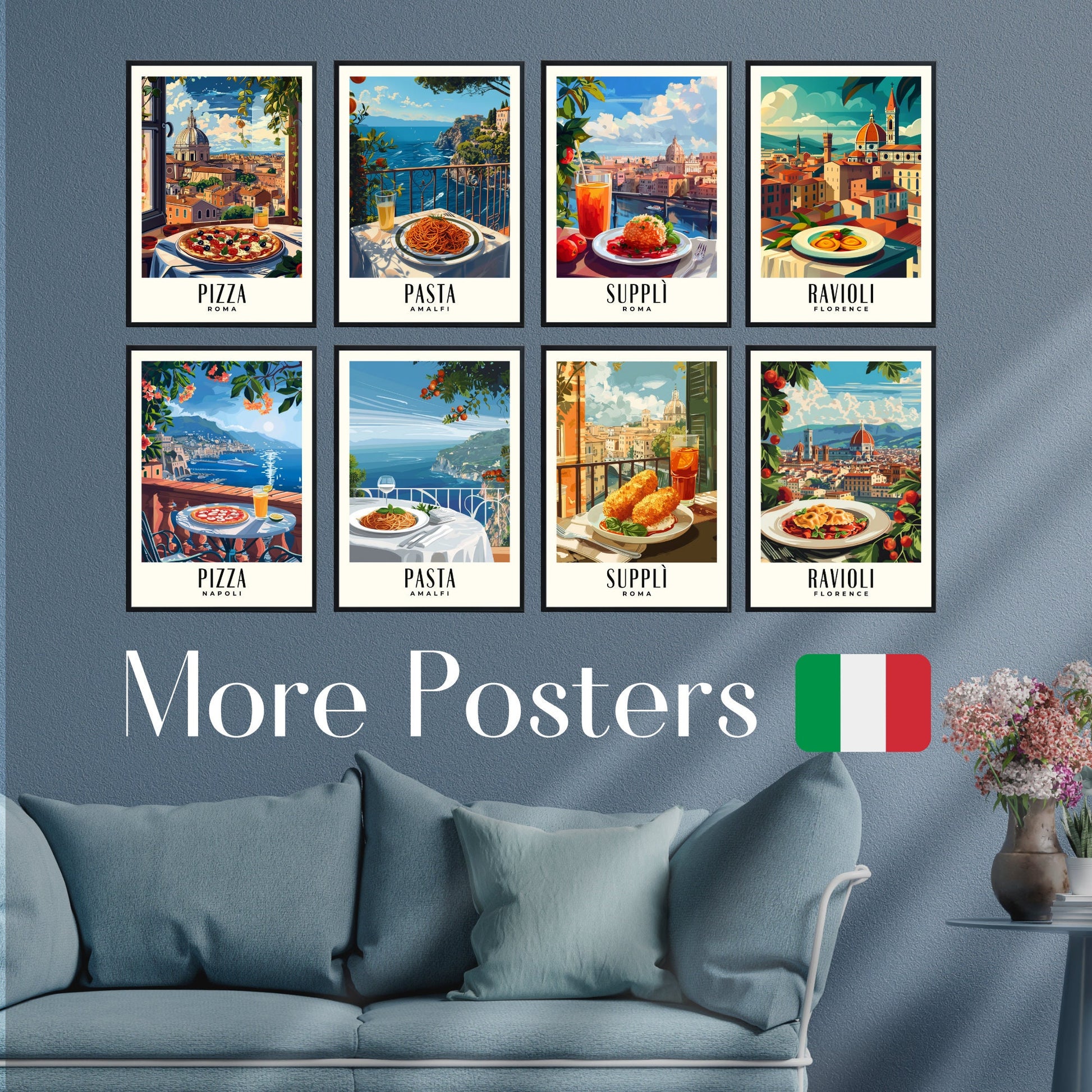 Kitchen poster | Napoli poster | Pizza print | Travel souvenir | Gift idea | Italy travel print