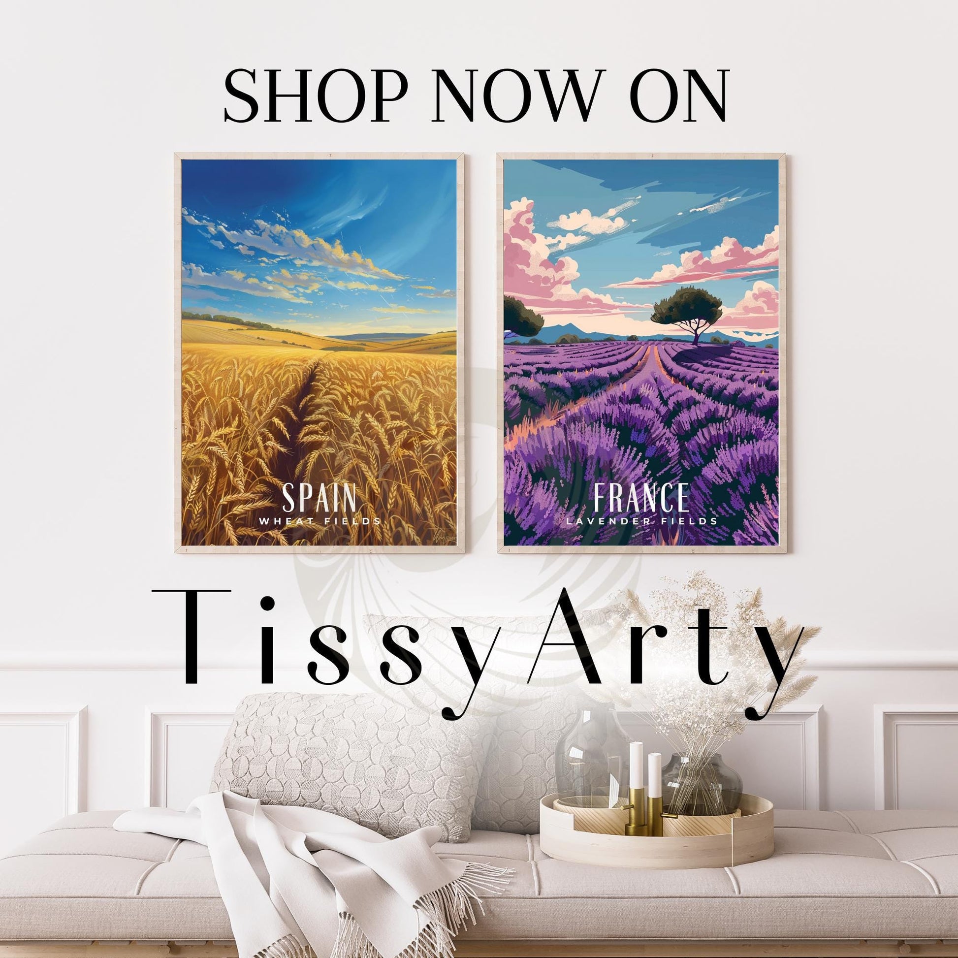 Poster Kitchen | Wheat Fields Poster | Travel Souvenir | Gift Idea |Spain Travel Print
