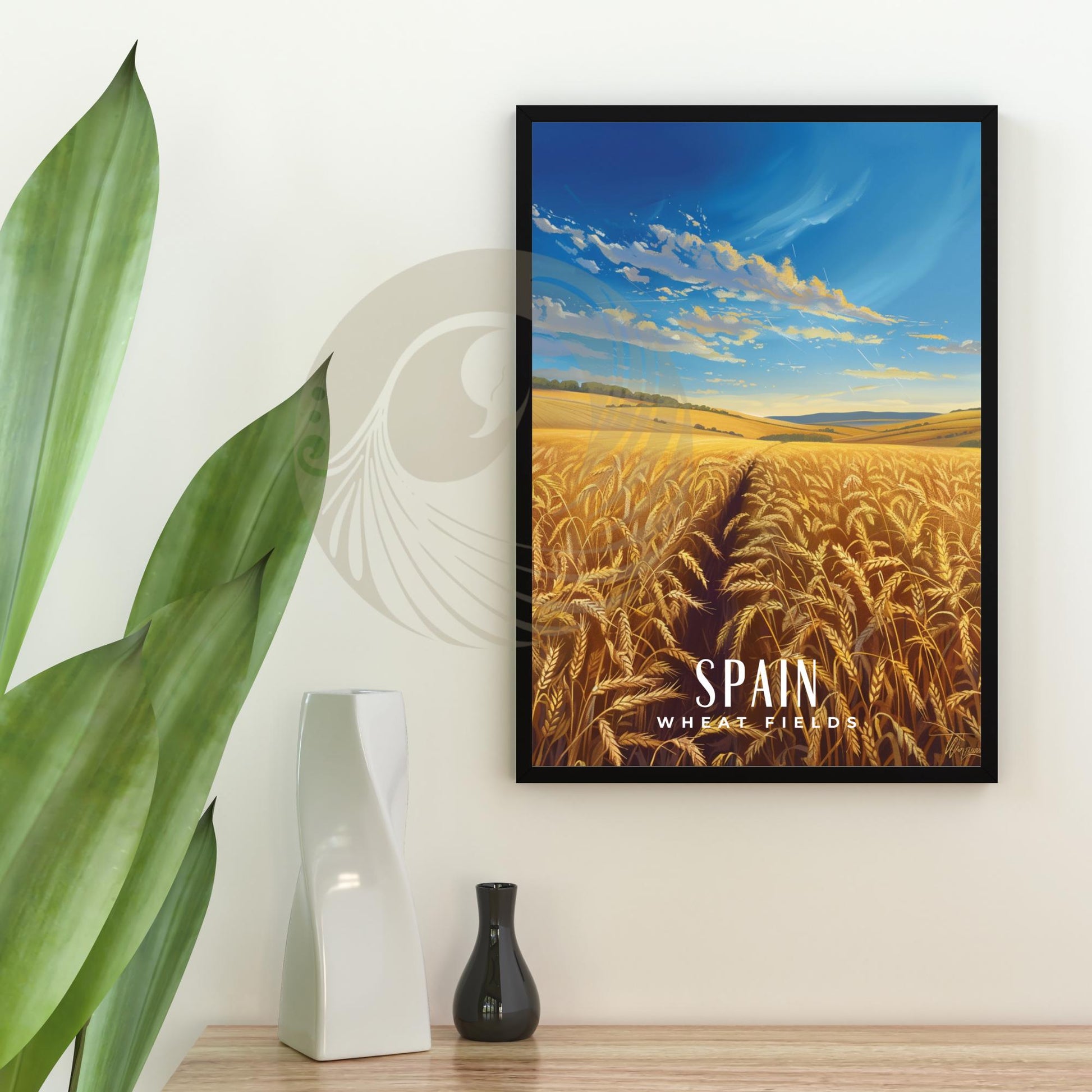 Poster Kitchen | Wheat Fields Poster | Travel Souvenir | Gift Idea |Spain Travel Print