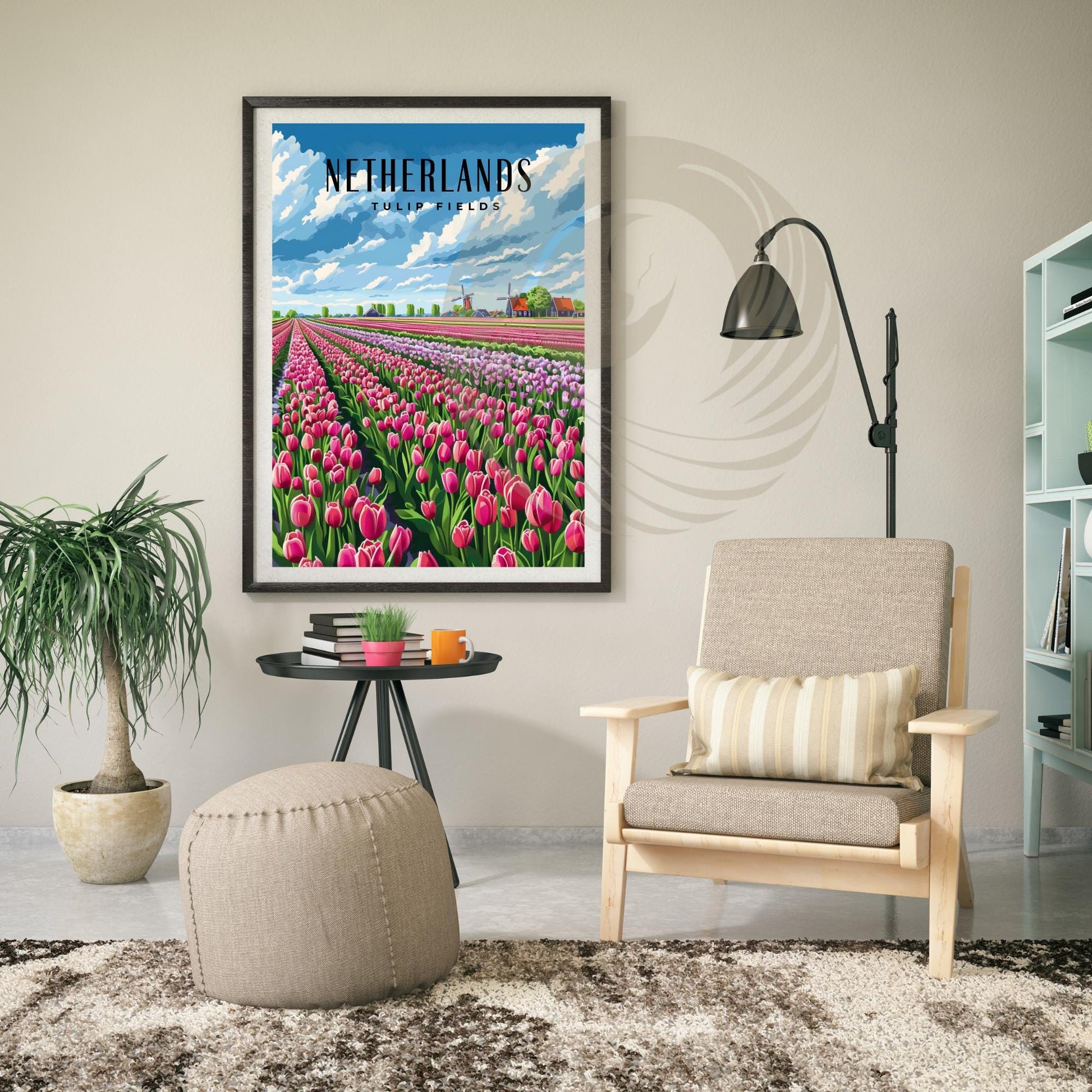 Poster Kitchen | Tulip Fields Poster | Travel Souvenir | Gift Idea | Netherlands Travel Print