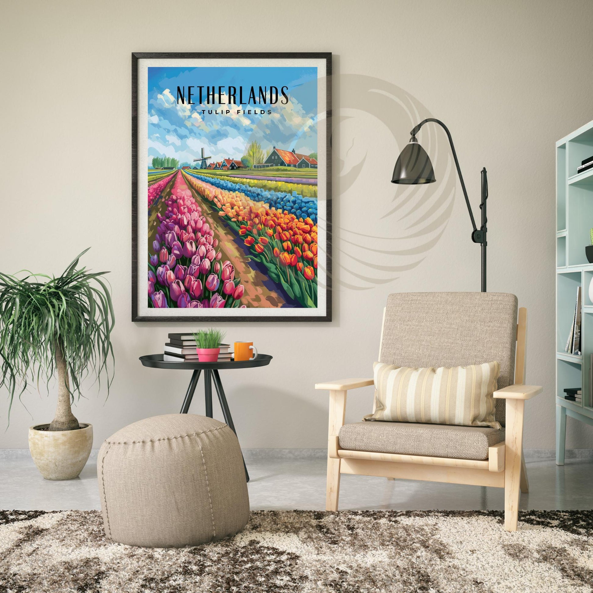 Poster Kitchen | Tulip Fields Poster | Travel Souvenir | Gift Idea | Netherlands Travel Print