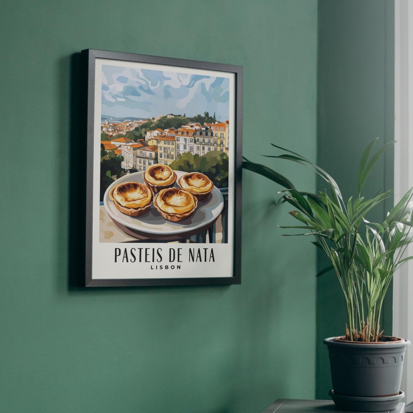 Kitchen Poster | Pasteis de Nata Poster | Lisbon Poster | Travel Souvenir | Gift Idea | Portugal Travel Print