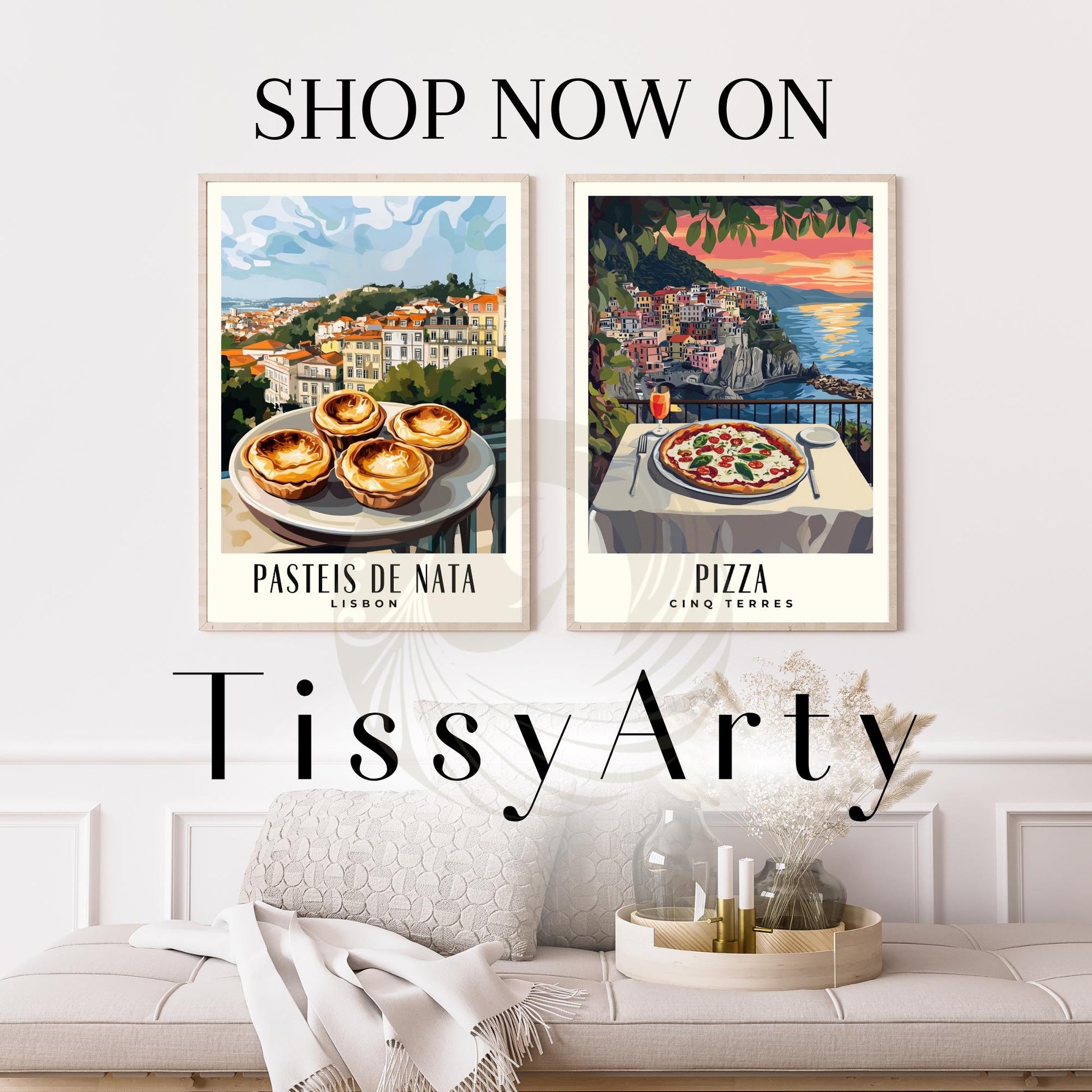 Kitchen Poster | Pasteis de Nata Poster | Lisbon Poster | Travel Souvenir | Gift Idea | Portugal Travel Print