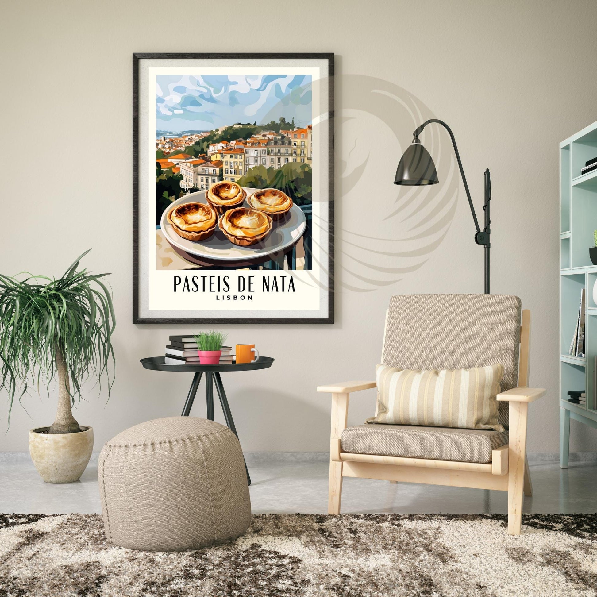 Kitchen Poster | Pasteis de Nata Poster | Lisbon Poster | Travel Souvenir | Gift Idea | Portugal Travel Print