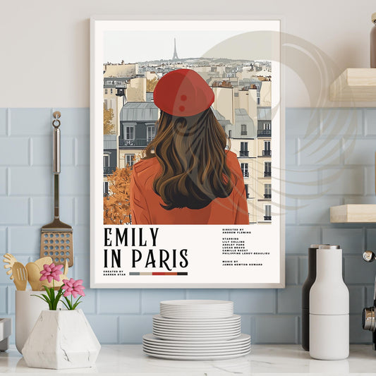 Affiche Emily in Paris | Affiche digitale | affiche Paris | Fichier digital