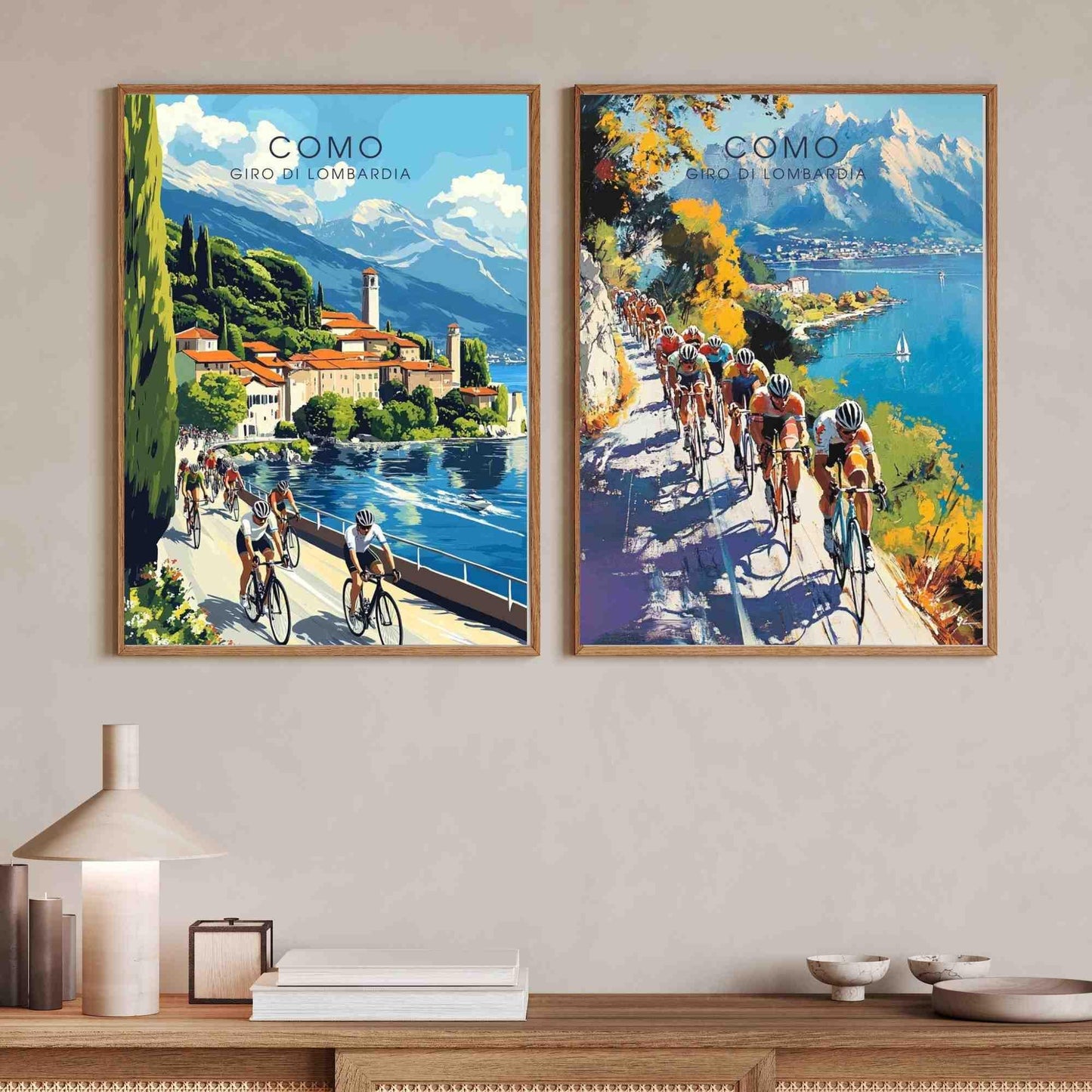 Affiche Tour de Lombardie - Impression Tour de Lombardie, Italie - COME