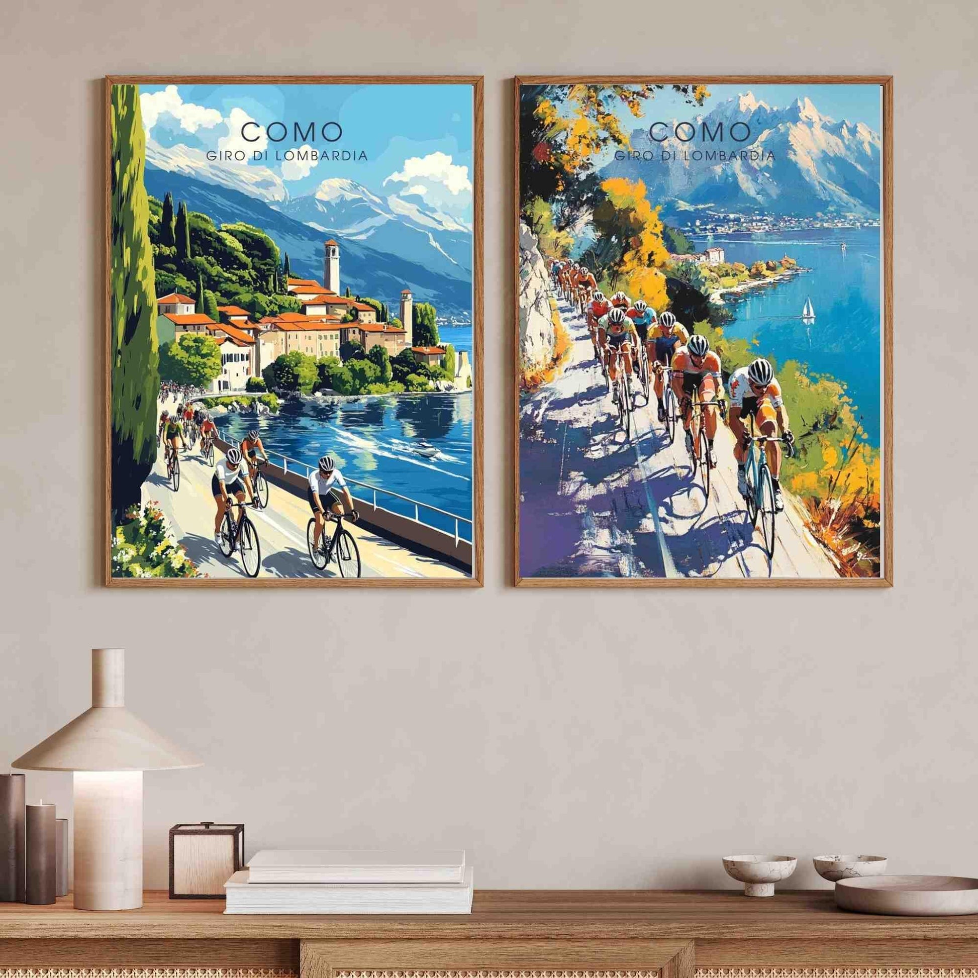Affiche Tour de Lombardie - Impression Tour de Lombardie, Italie - COME