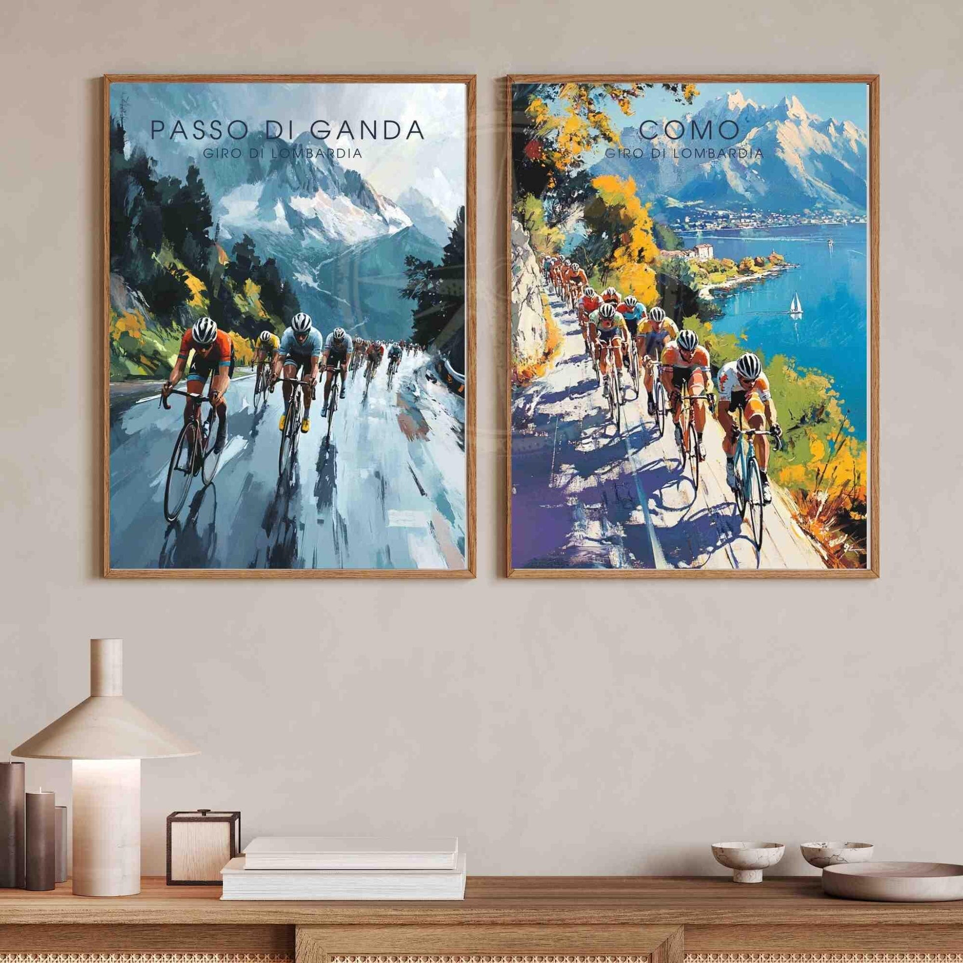 Affiche Tour de Lombardie - Impression Tour de Lombardie, Italie - Passo Di Ganda