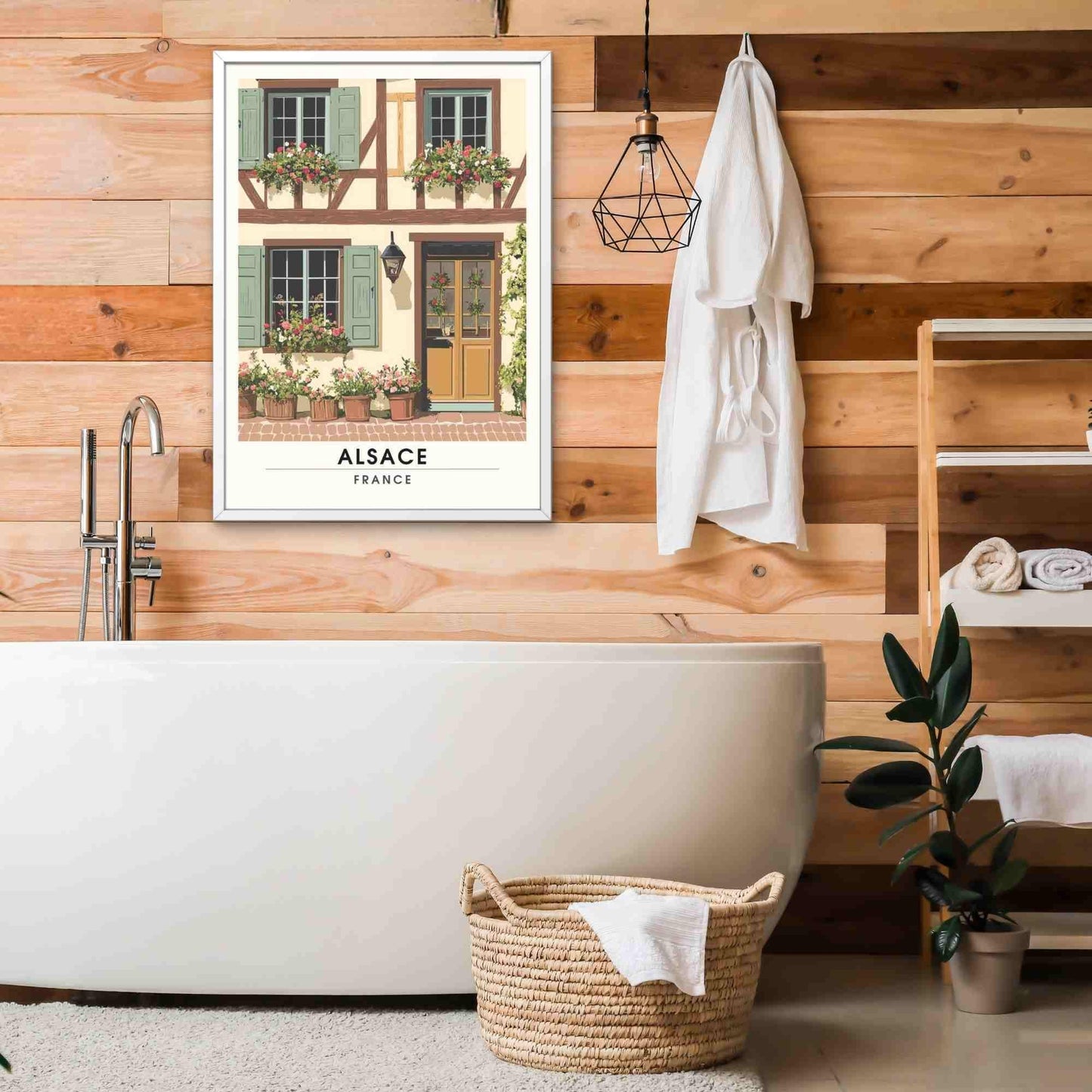 Affiche maison alsacienne