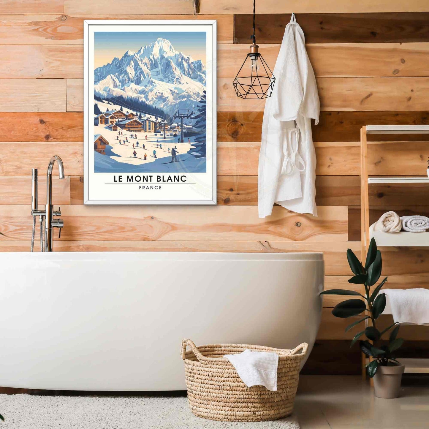 Affiche Le Mont Blanc | Impression Mont Blanc | Affiche Les Alpes - Ski et montagne