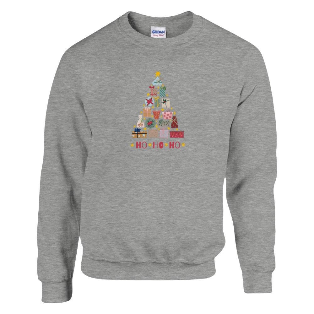 Sweat unisexe Noël - Sapin de noël et cadeau - 10 couleurs disponibles