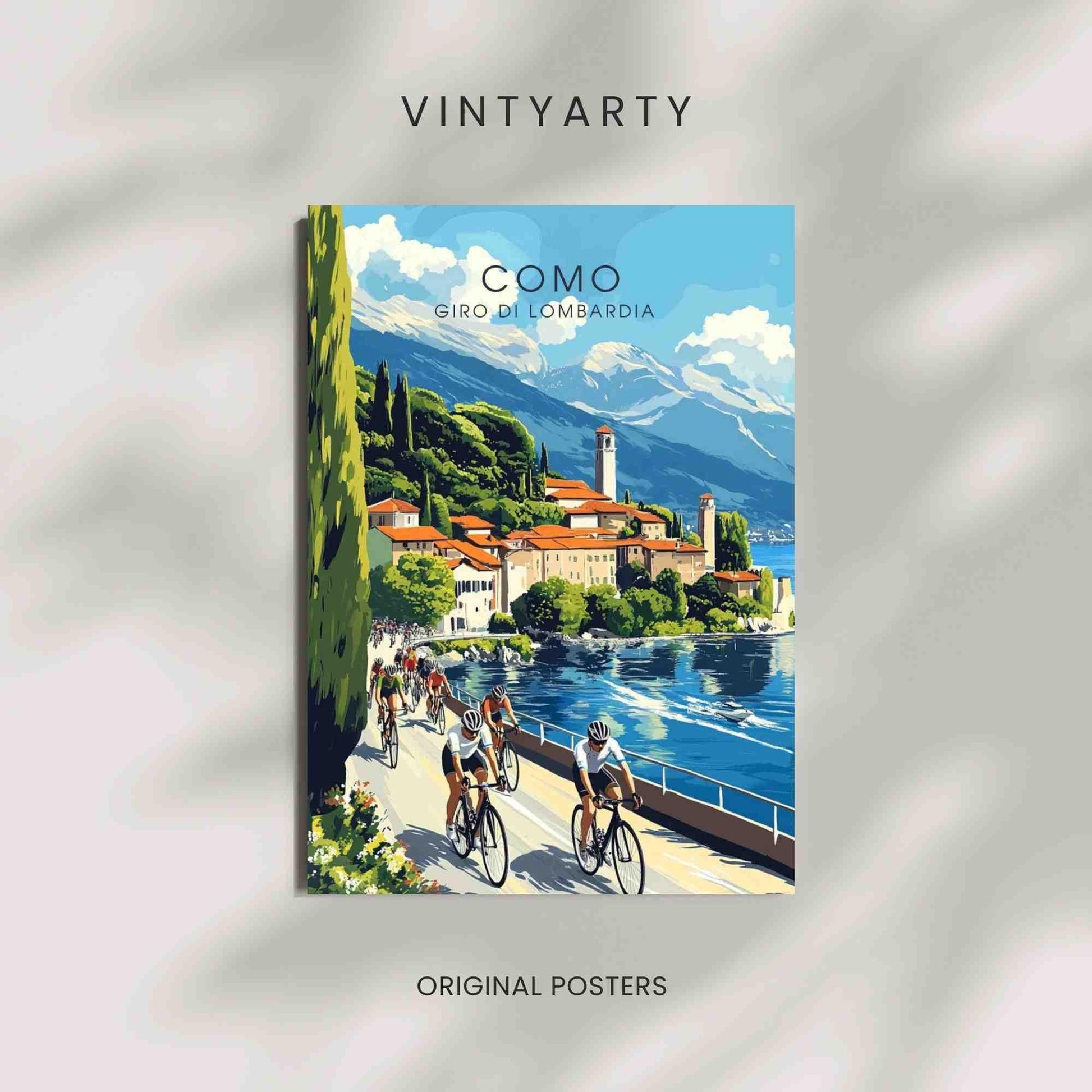 Affiche Tour de Lombardie - Impression Tour de Lombardie, Italie - COME