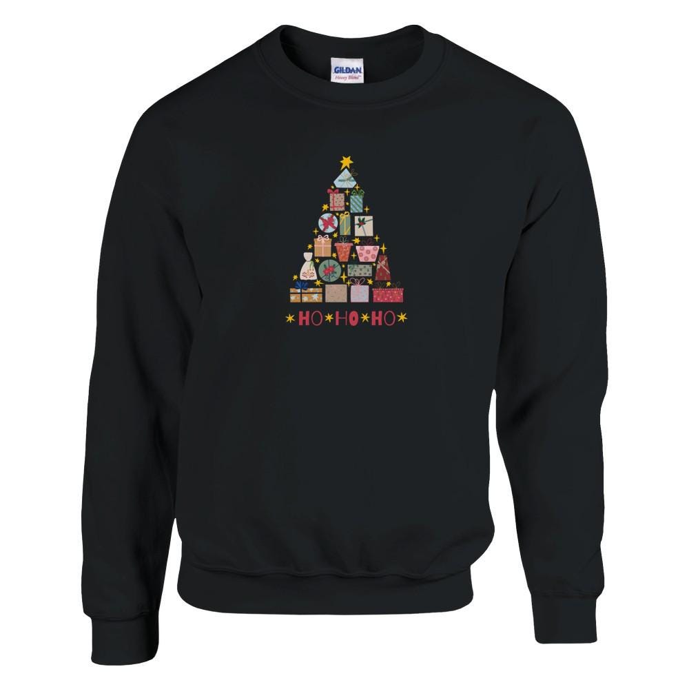Sweat unisexe Noël - Sapin de noël et cadeau - 10 couleurs disponibles
