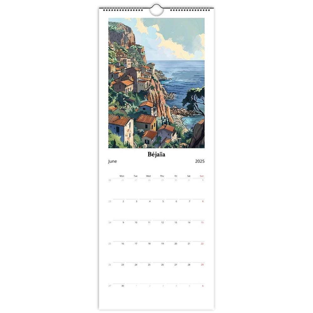 Calendrier mural 2025 - Algérie | Édition, villes, patrimoine et Histoire - 14 illustrations