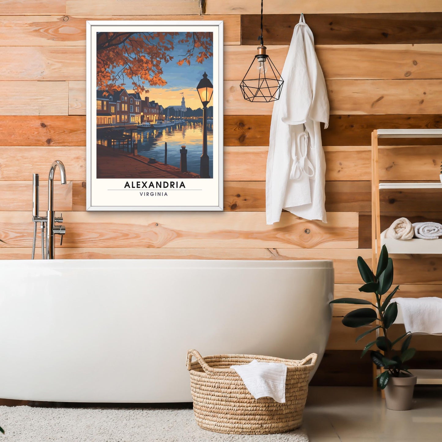 Affiche Alexandria, Virginie | impression de voyage Alexandria, Virginie au coucher de soleil