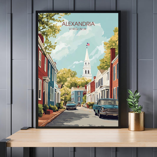 Affiche Alexandria, Virginie | impression Alexandria, Virginie USA