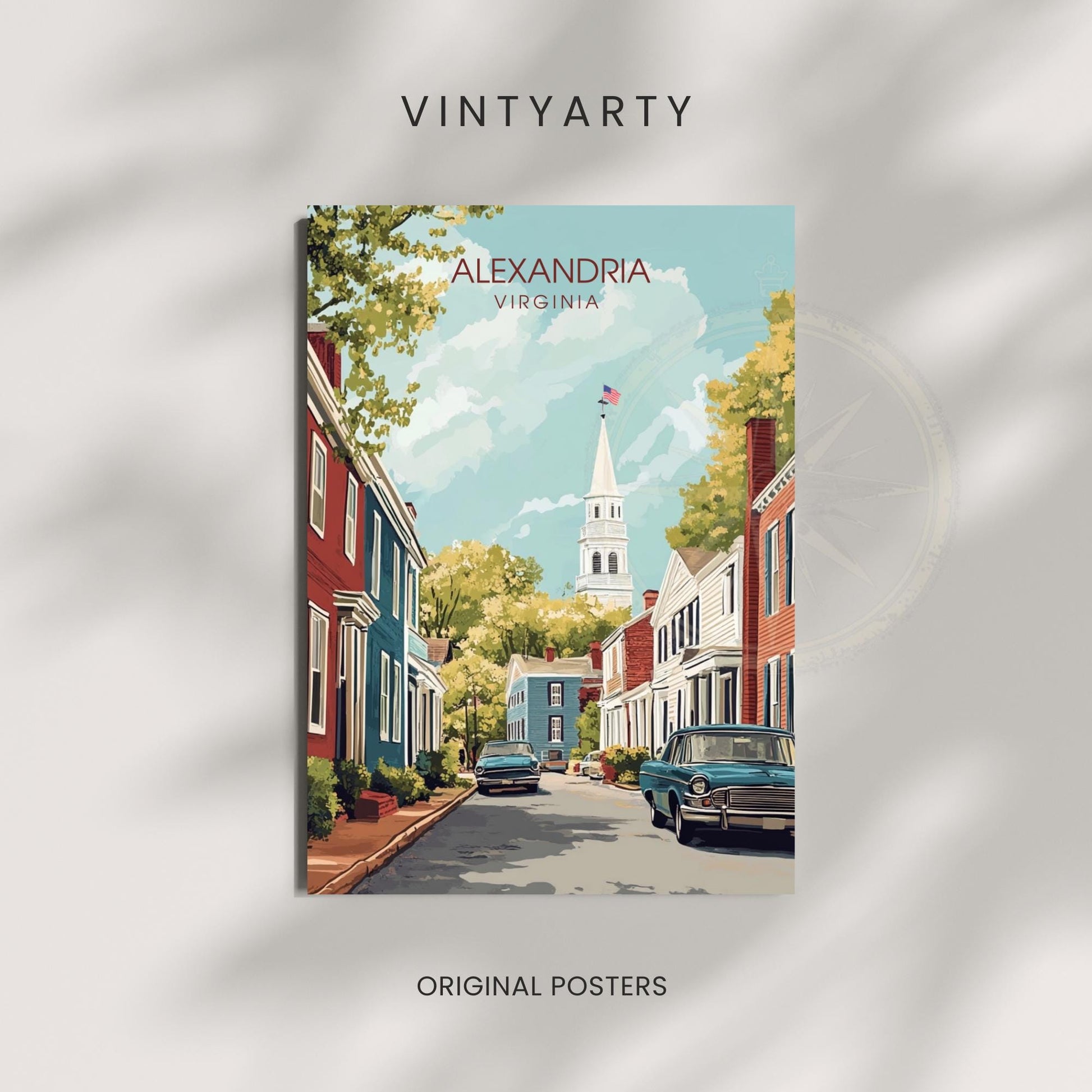 Affiche Alexandria, Virginie | impression Alexandria, Virginie USA
