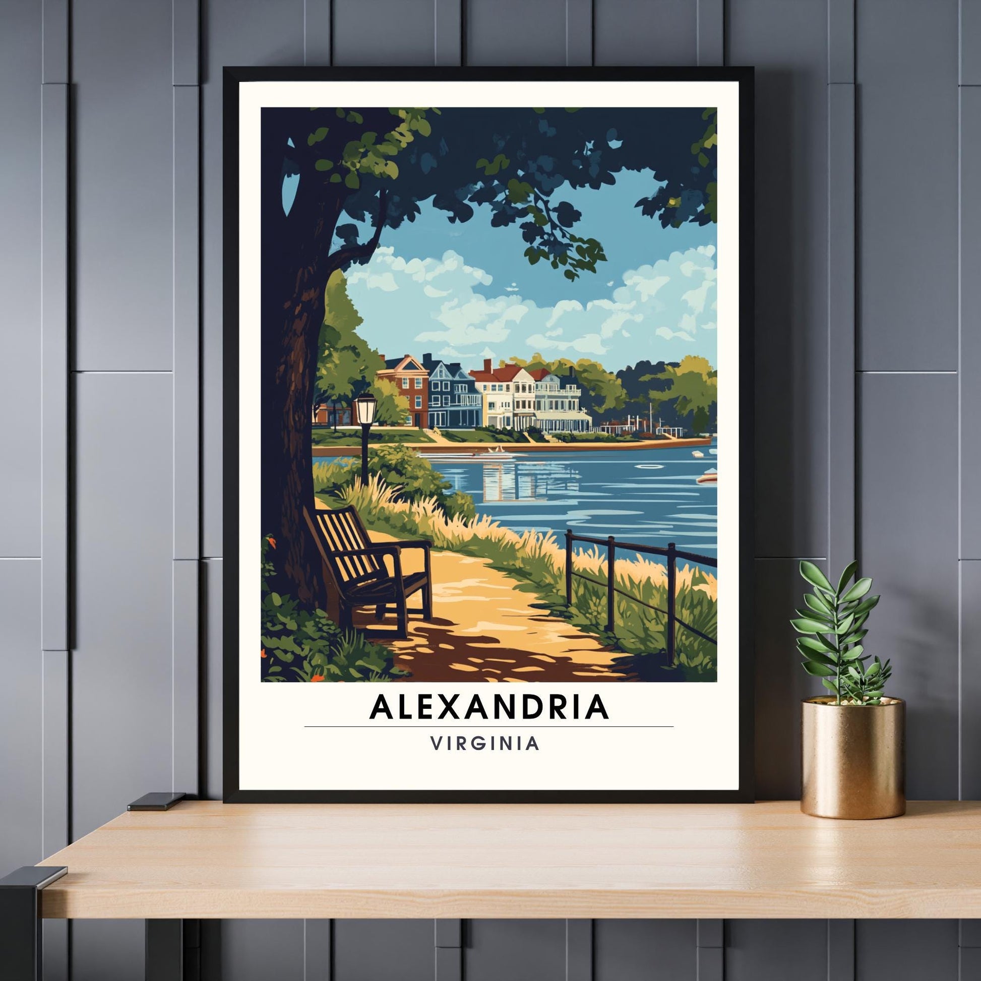 Affiche Alexandria, Virginie | impression Alexandria, Virginie USA