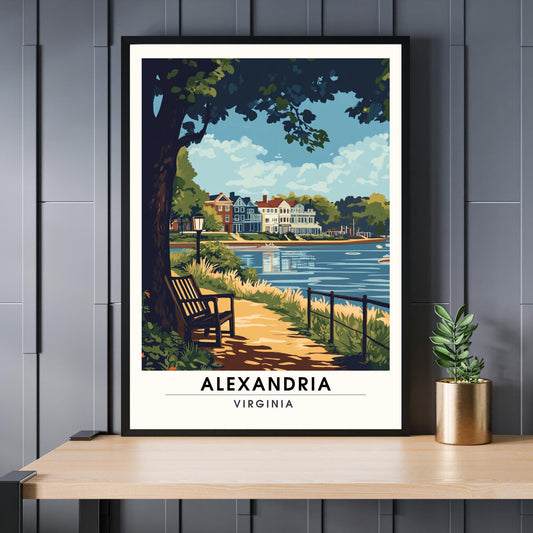 Affiche Alexandria, Virginie | impression Alexandria, Virginie USA