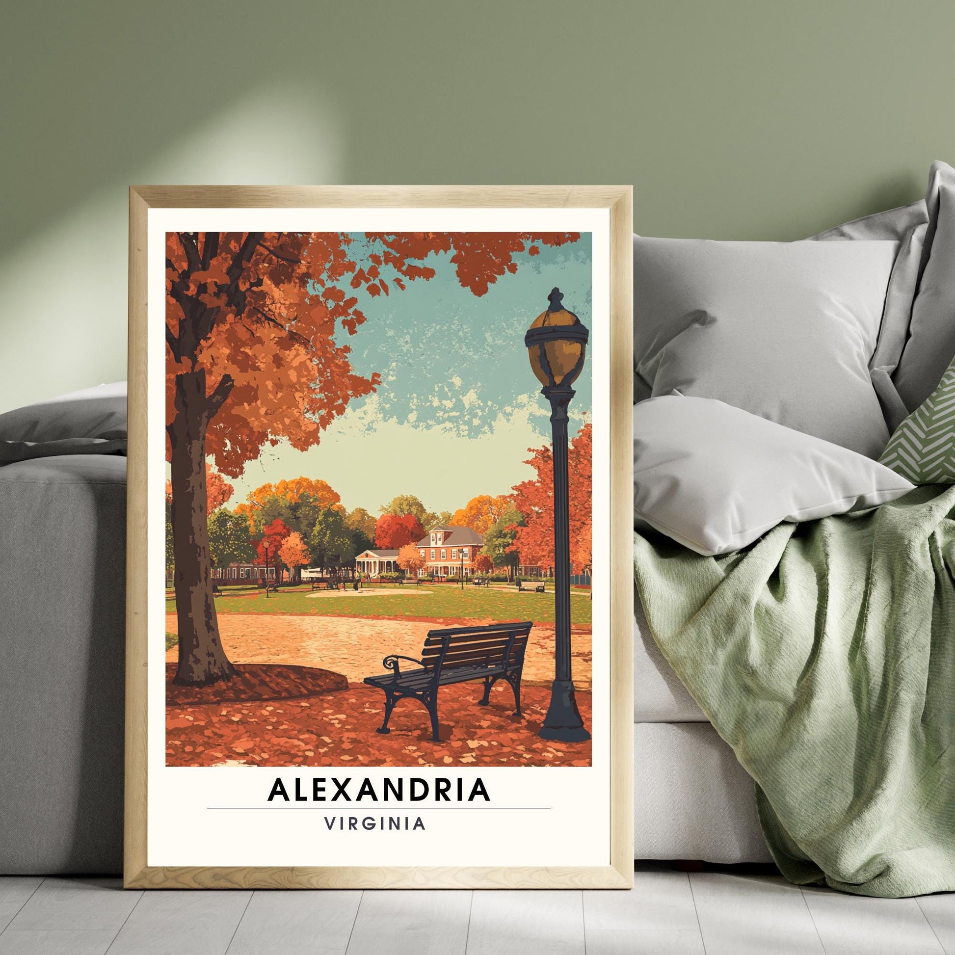 Affiche Alexandria, Virginie | impression Alexandria, Virginie USA - Poster vintage