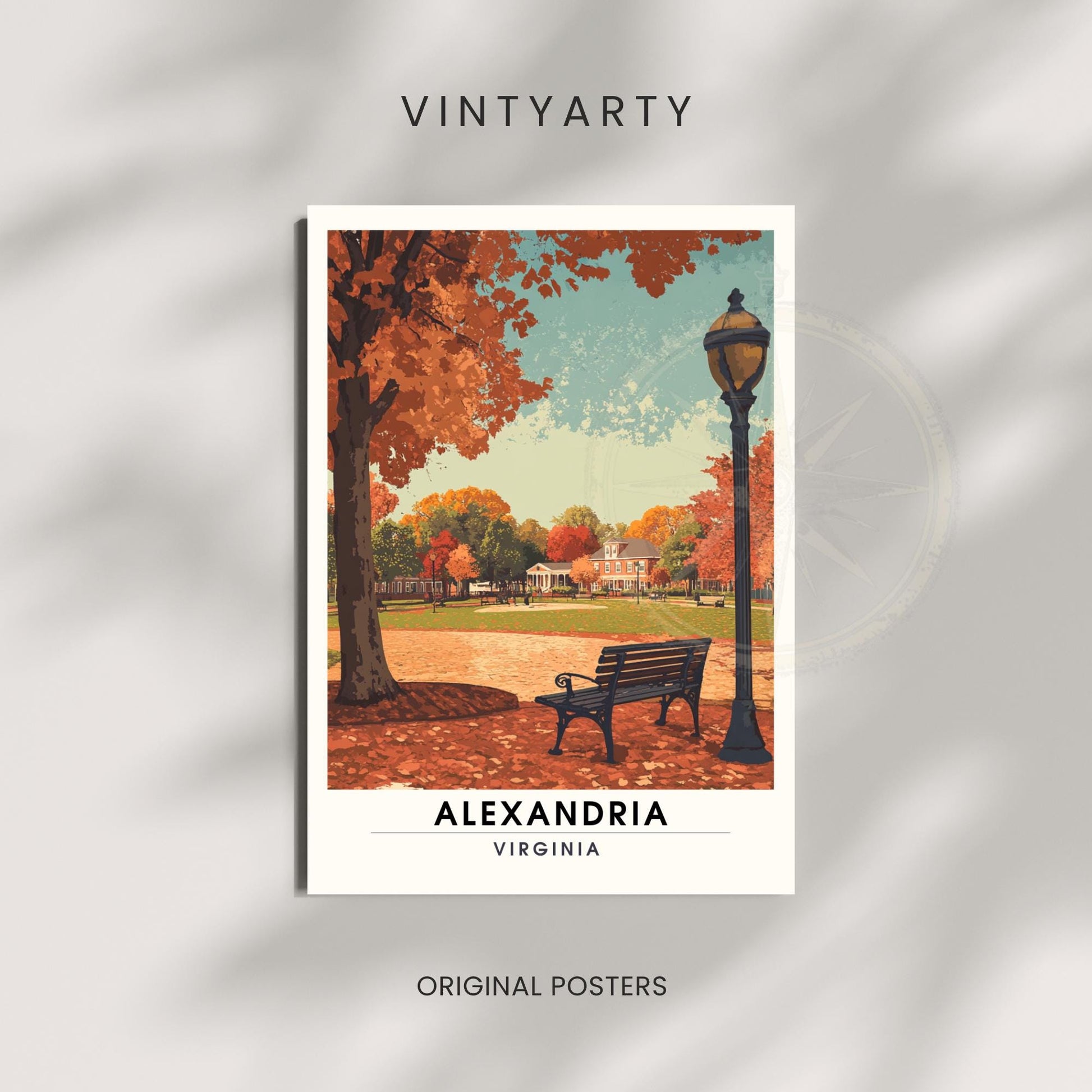Affiche Alexandria, Virginie | impression Alexandria, Virginie USA - Poster vintage