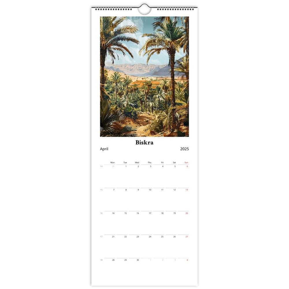Calendrier mural 2025 - Algérie | Édition, villes, patrimoine et Histoire - 14 illustrations