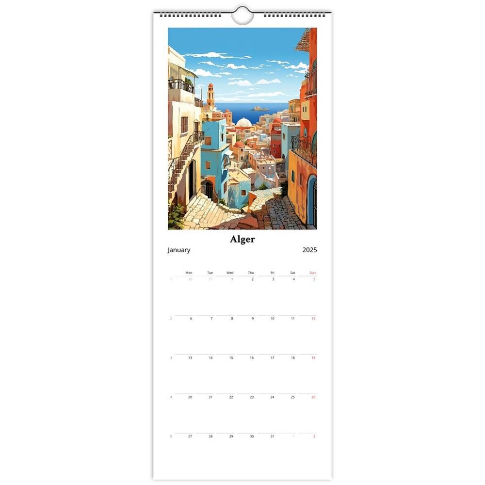 Calendrier mural 2025 - Algérie | Édition, villes, patrimoine et Histoire - 14 illustrations