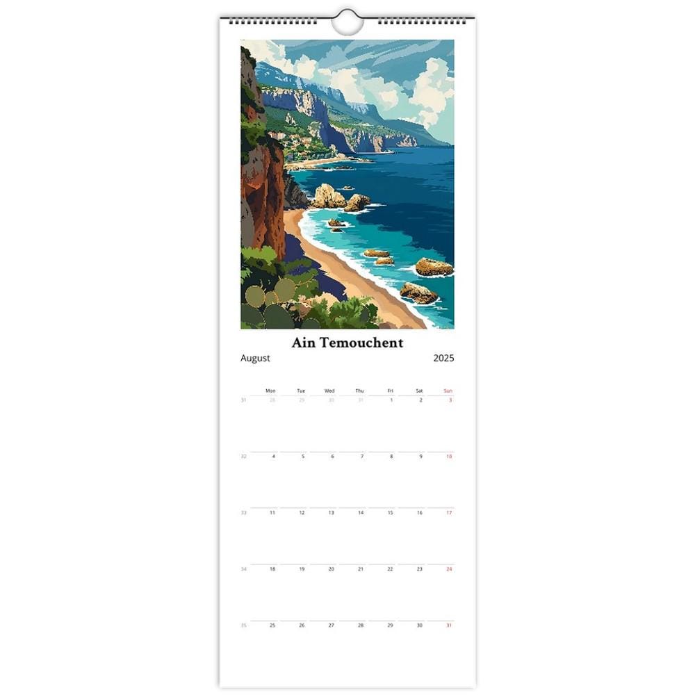 Calendrier mural 2025 - Algérie | Édition, villes, patrimoine et Histoire - 14 illustrations