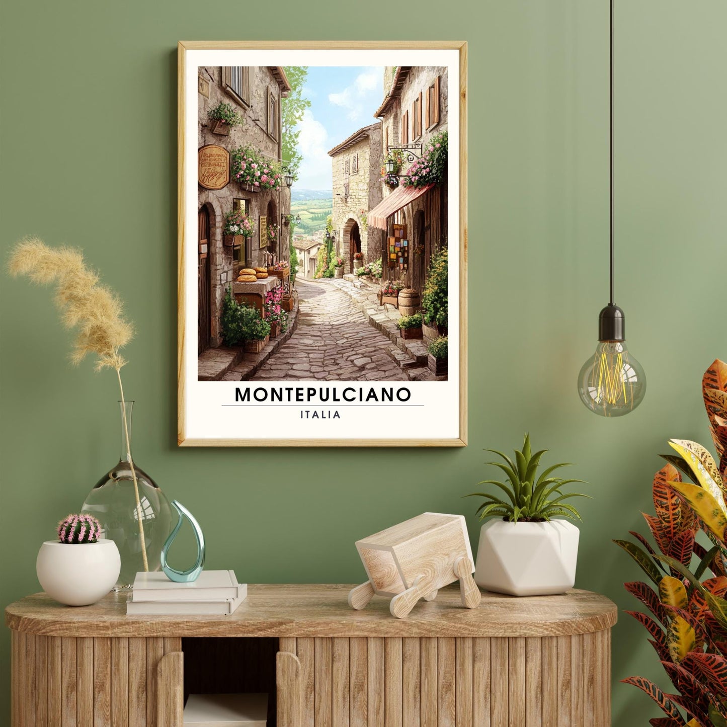 Affiche Montepulciano | Impression de voyage Montepulciano, Italie | Impression Italie