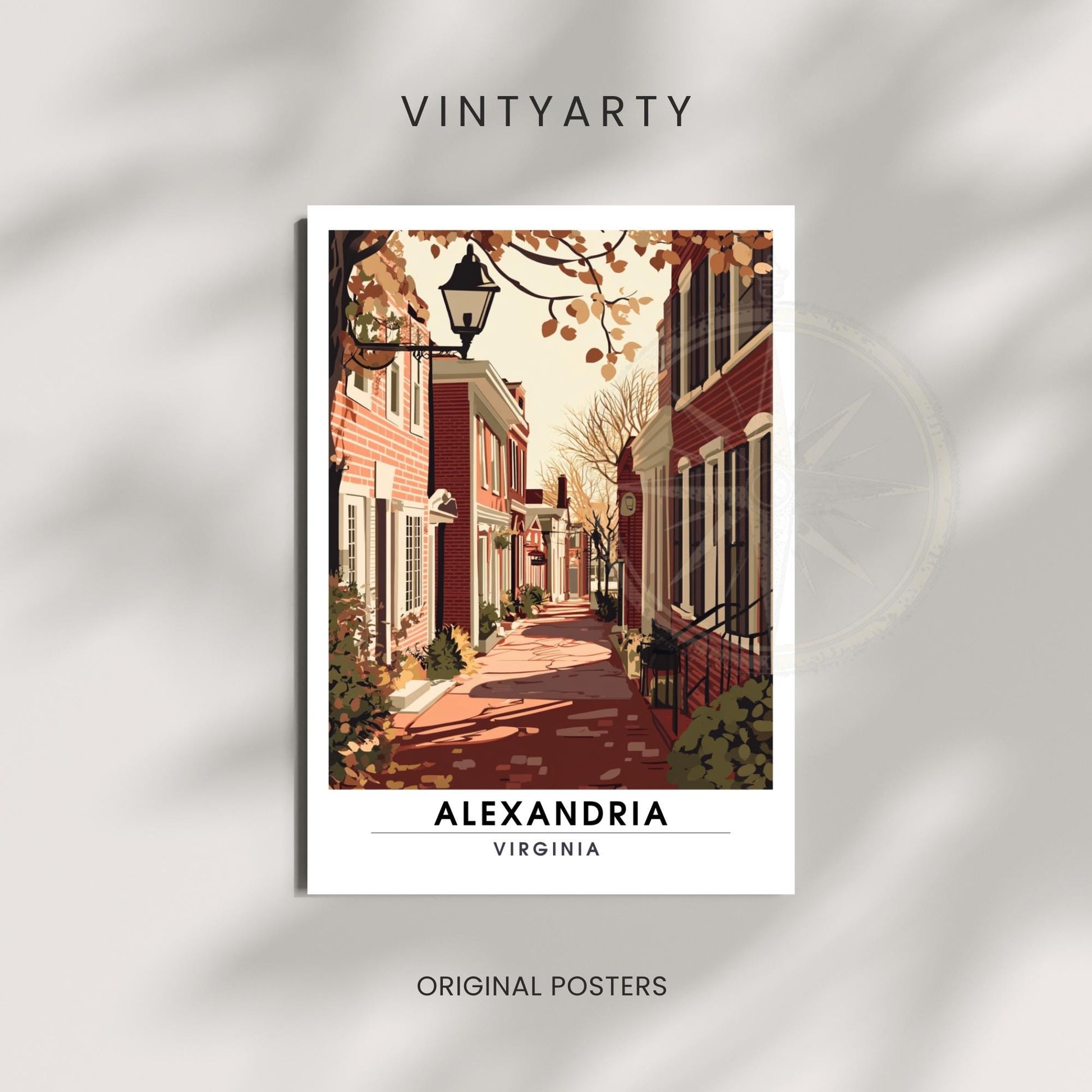 Affiche Alexandria, Virginie | impression de voyage Alexandria, Virginie