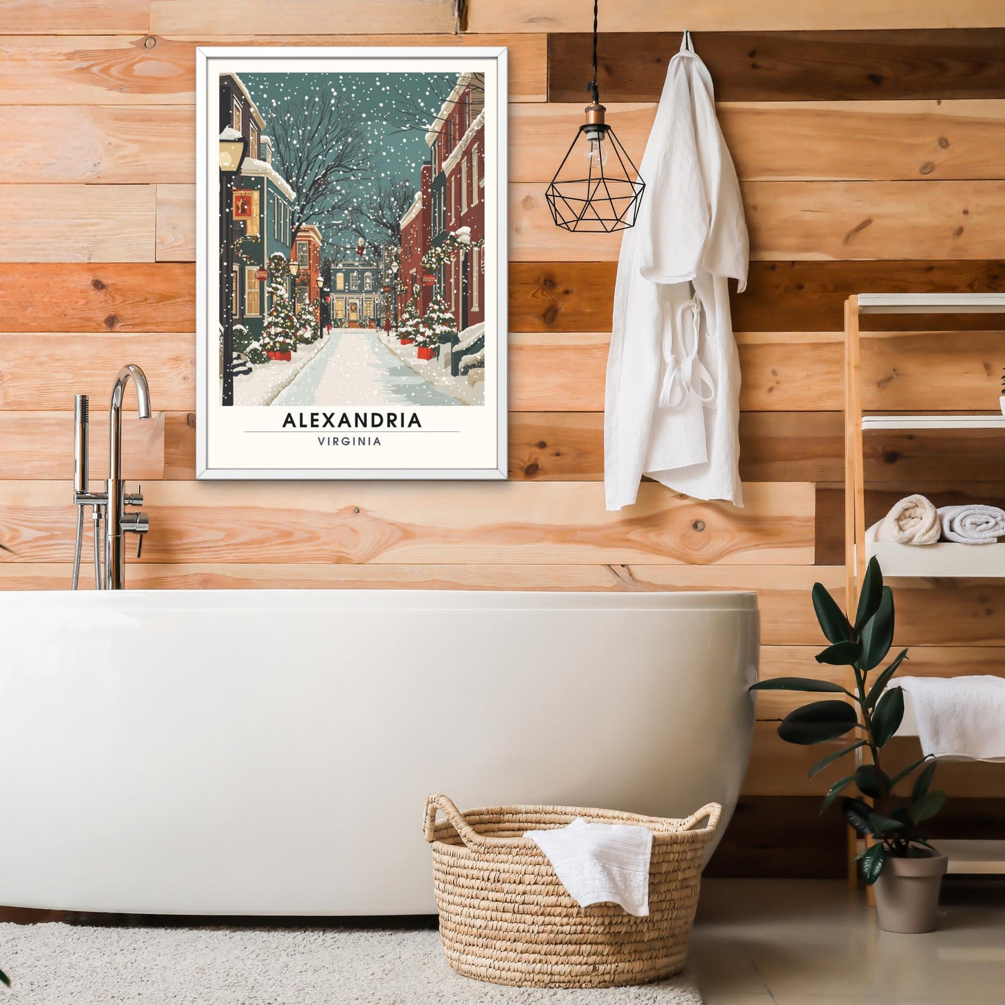 Affiche Alexandria, Virginie | impression de voyage Alexandria, Virginie en hiver