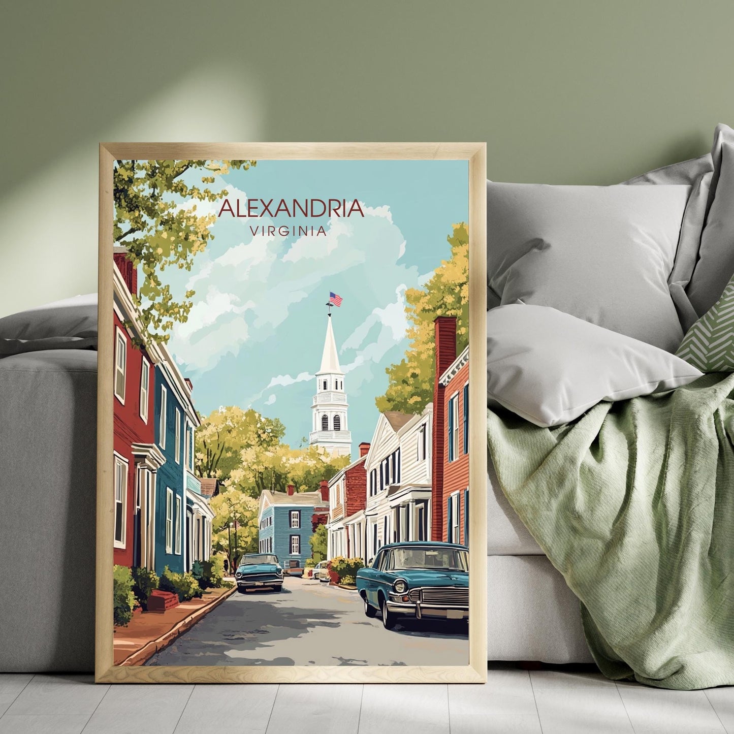 Affiche Alexandria, Virginie | impression Alexandria, Virginie USA